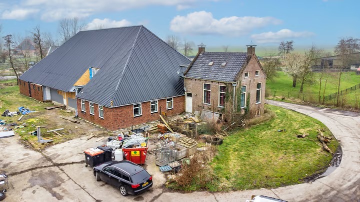 Woonboerderij, vrijstaande woning Van Sminiaweg 11 a in Haskerdijken