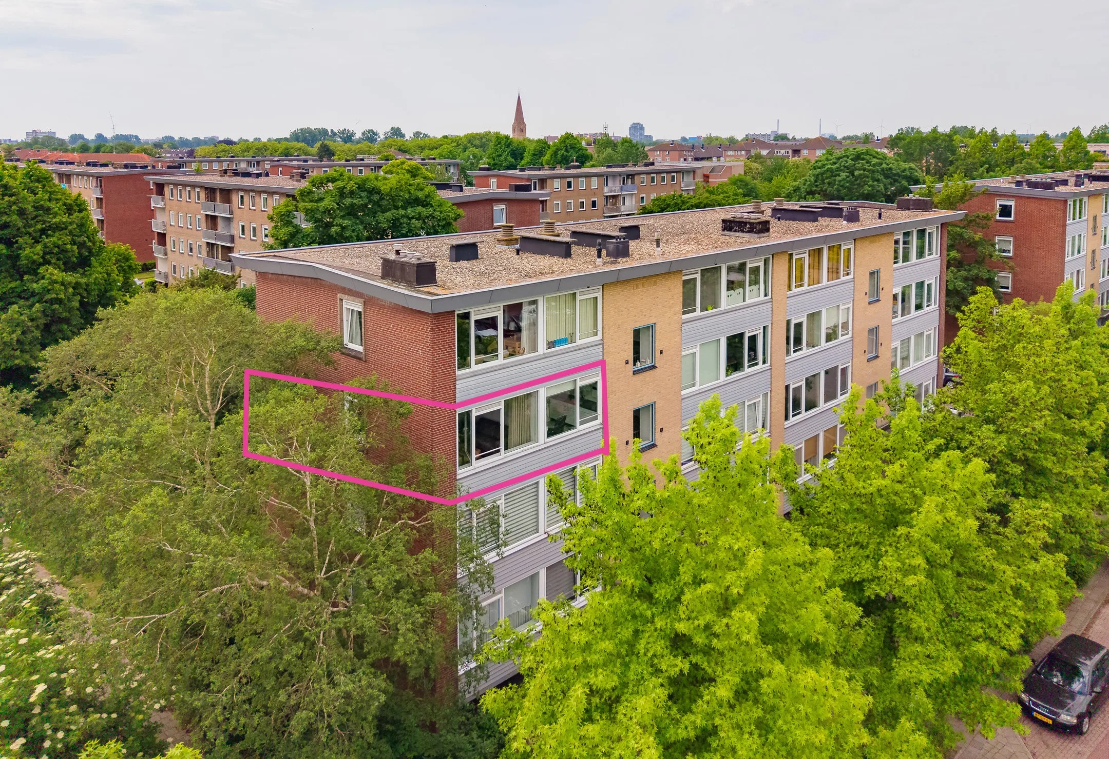 Portiekflat Bachstraat 96 in Heemskerk
