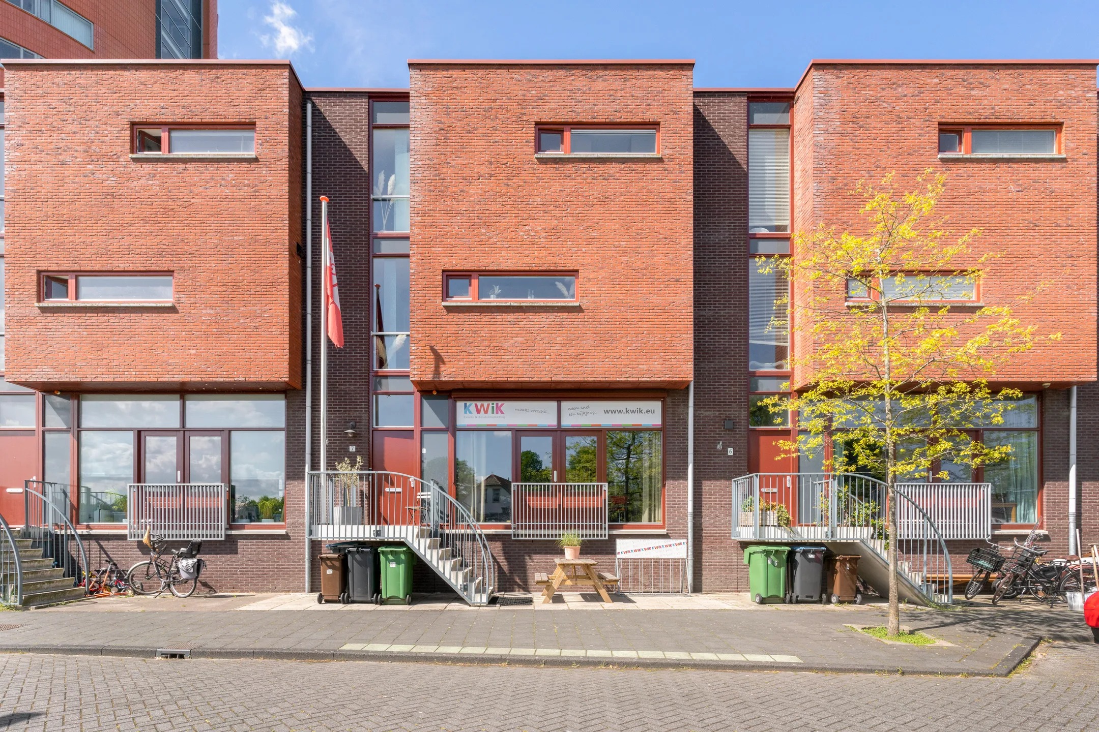 Tussenwoning (split-level woning) Delftse Jaagpad 7 in Leiden