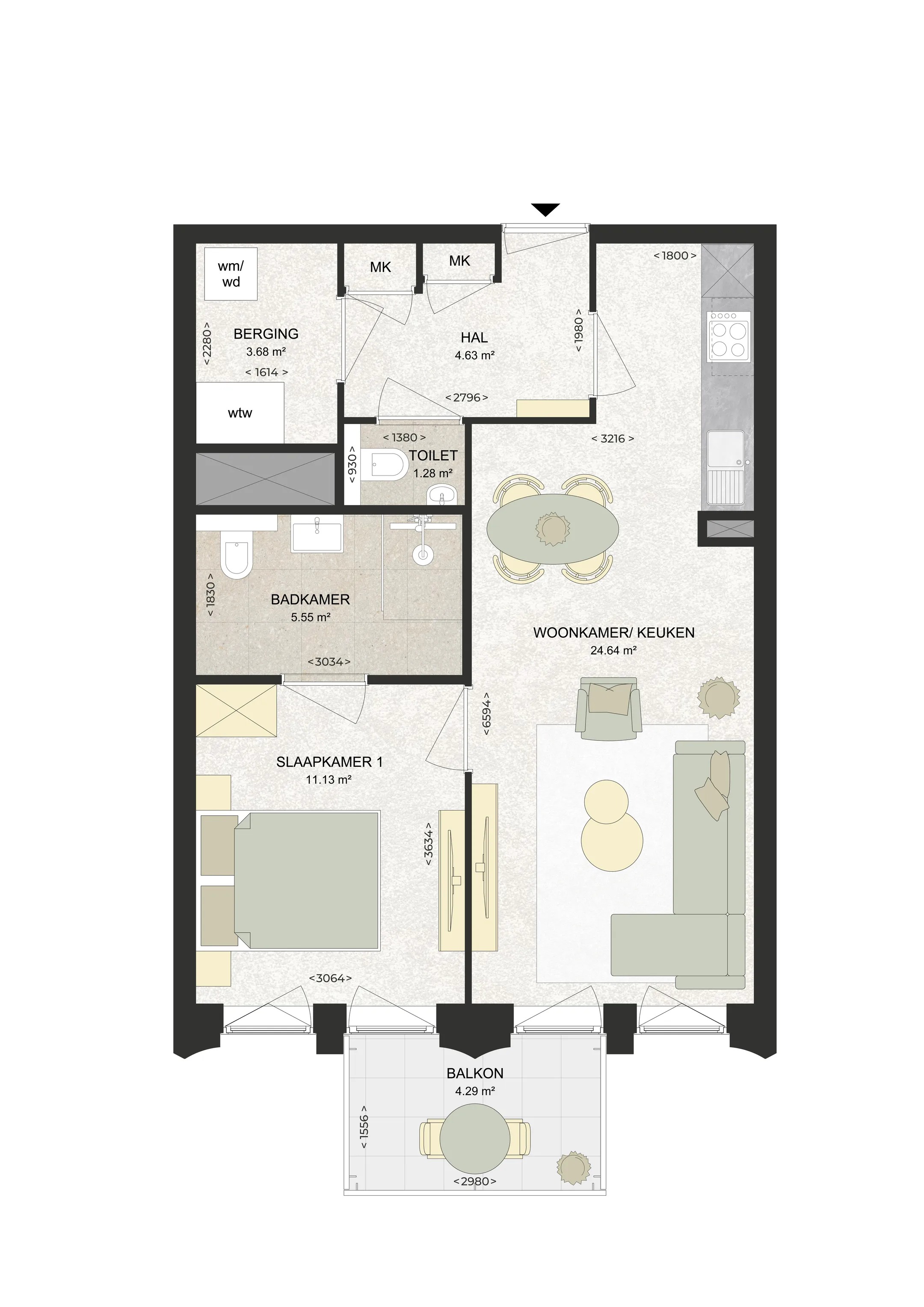 Portiekflat Kennedylaan 404 Haarlem