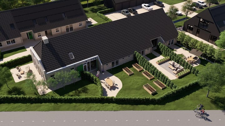 Woonboerderij, tussenwoning Rijksweg 2 a in Staphorst