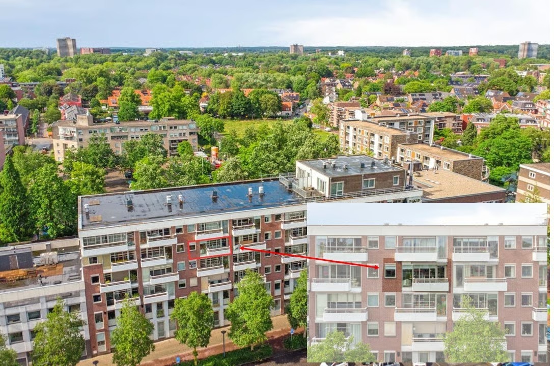 Portiekflat Stadsbrink 329 in Wageningen