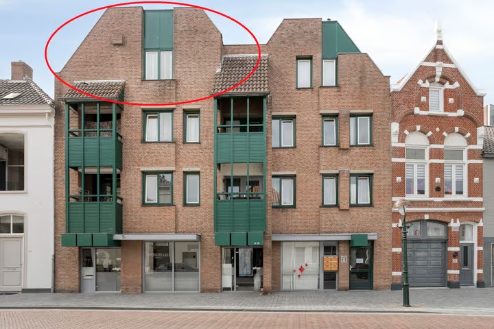 Portiekflat Kloosterstraat 56 in Bergen op Zoom