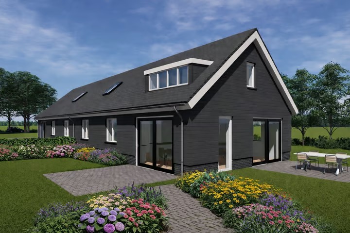 2-onder-1-kapwoning (semi-bungalow) Eikelhofweg 5 b in Olst