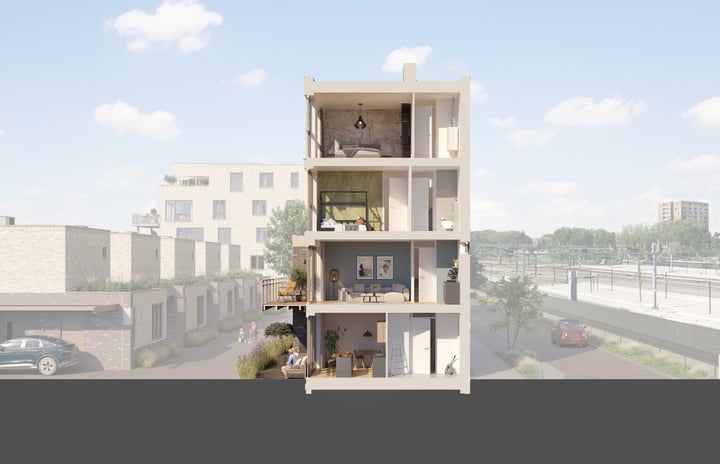 Eengezinswoning, tussenwoning Spoorhof 11 Gouda