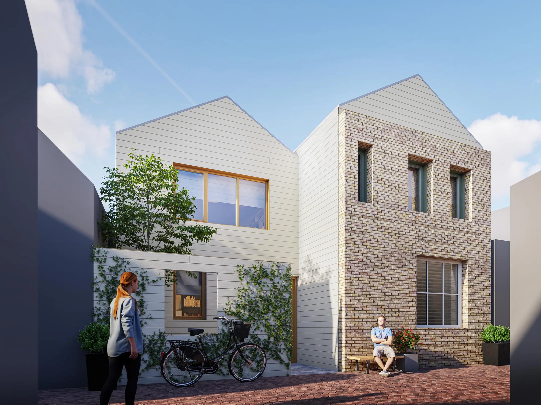 Geschakelde woning Hoofdstraat 4 a in Grou