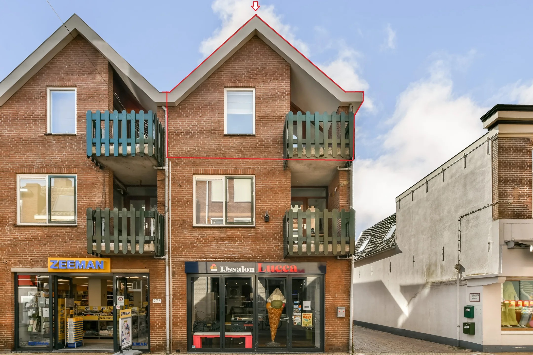 Galerijflat Hoofdstraat 270 b in Sassenheim
