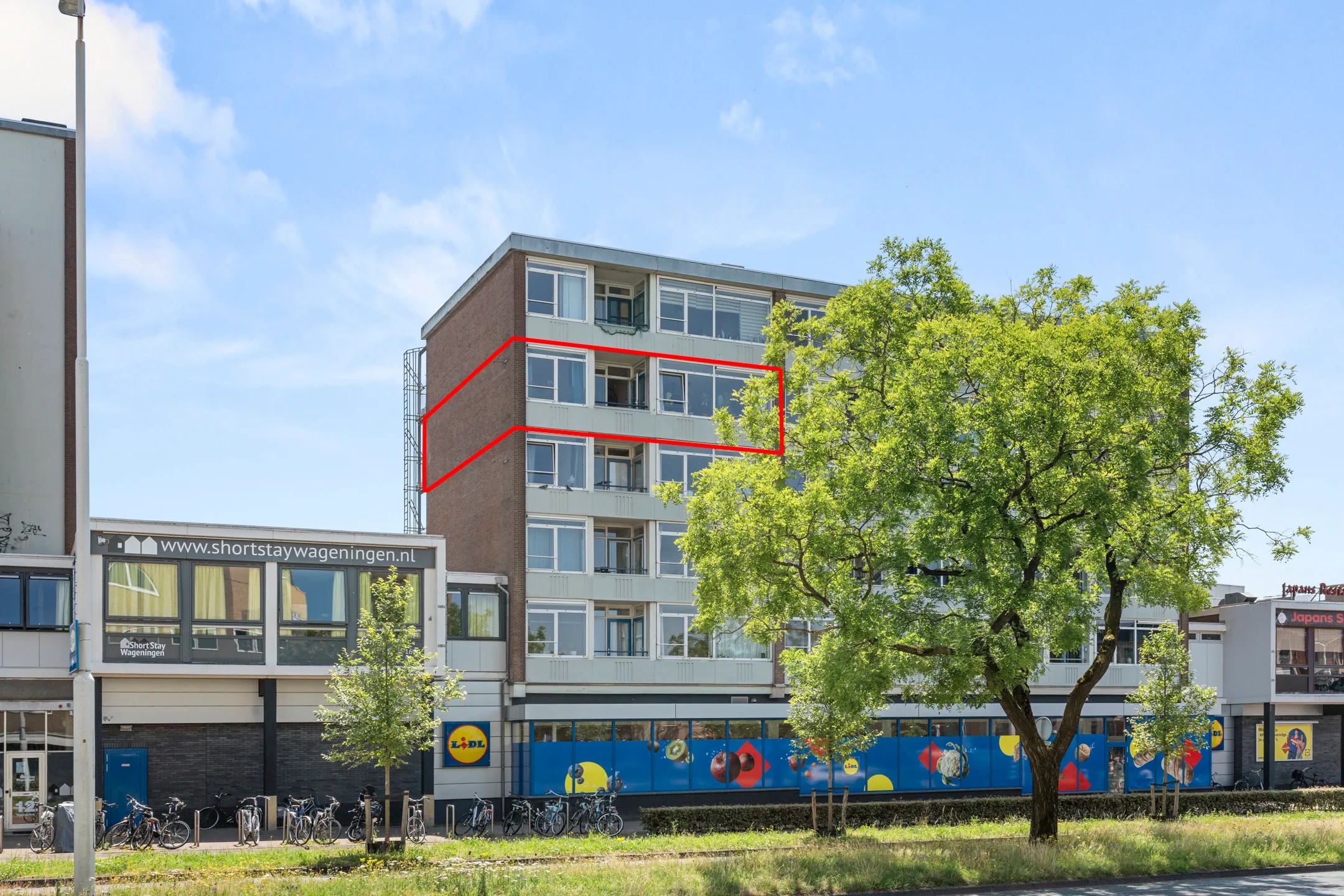 Galerijflat Gerdesstraat 27 in Wageningen