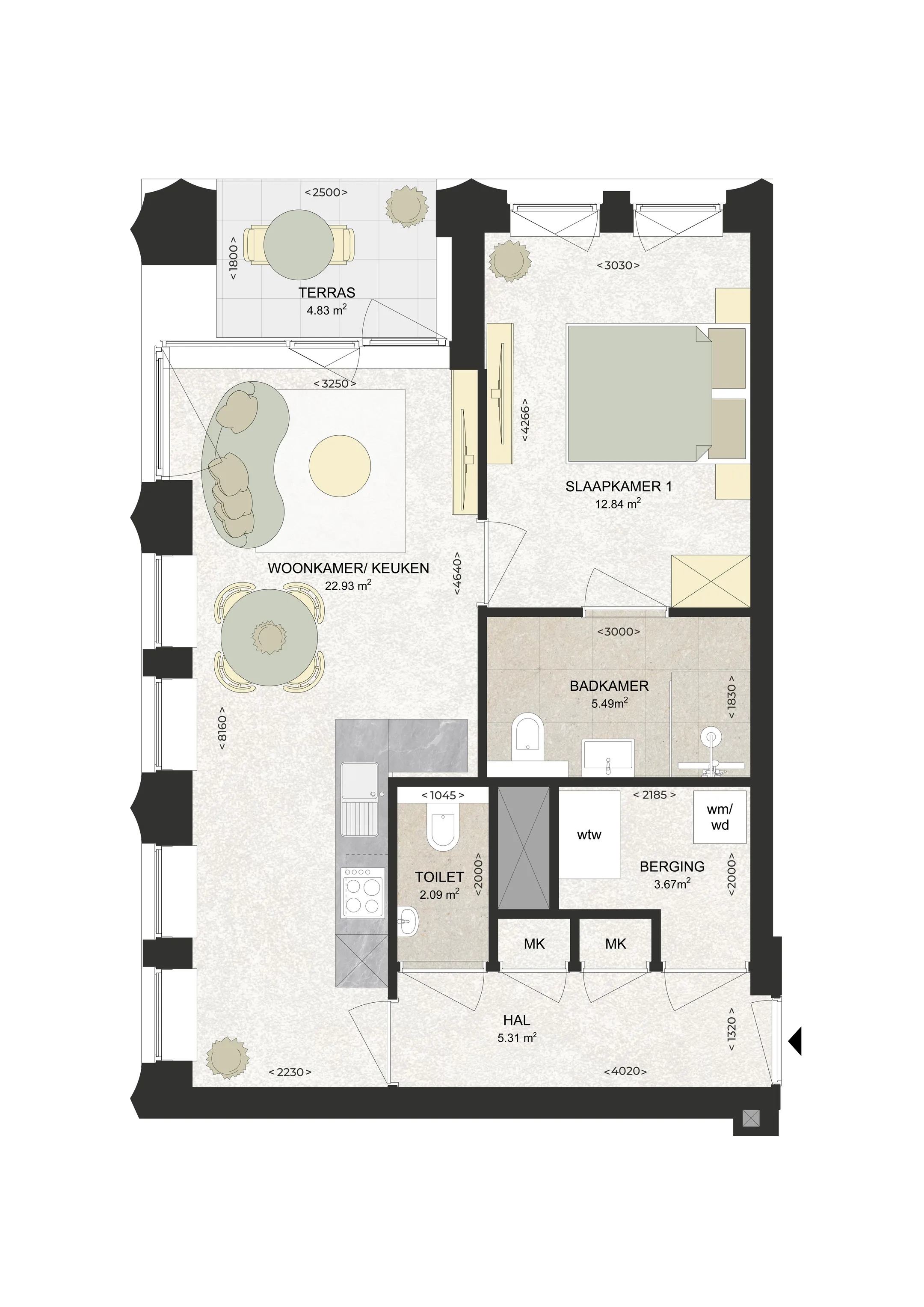 Portiekflat Surinamepad 5 in Haarlem