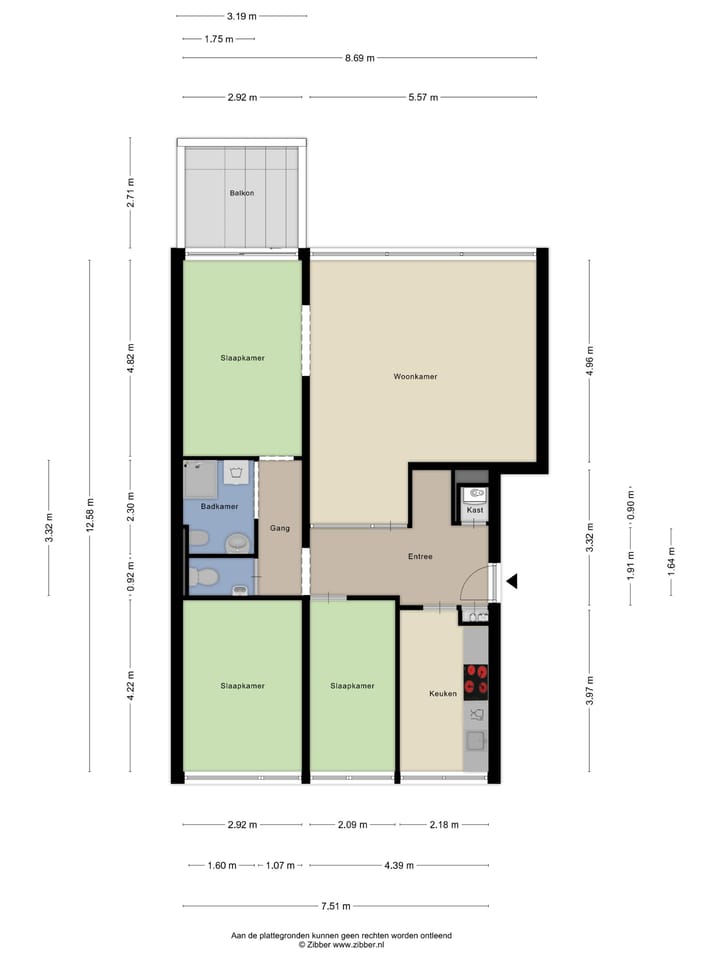 Portiekflat Beethovenlaan 287 Doorwerth