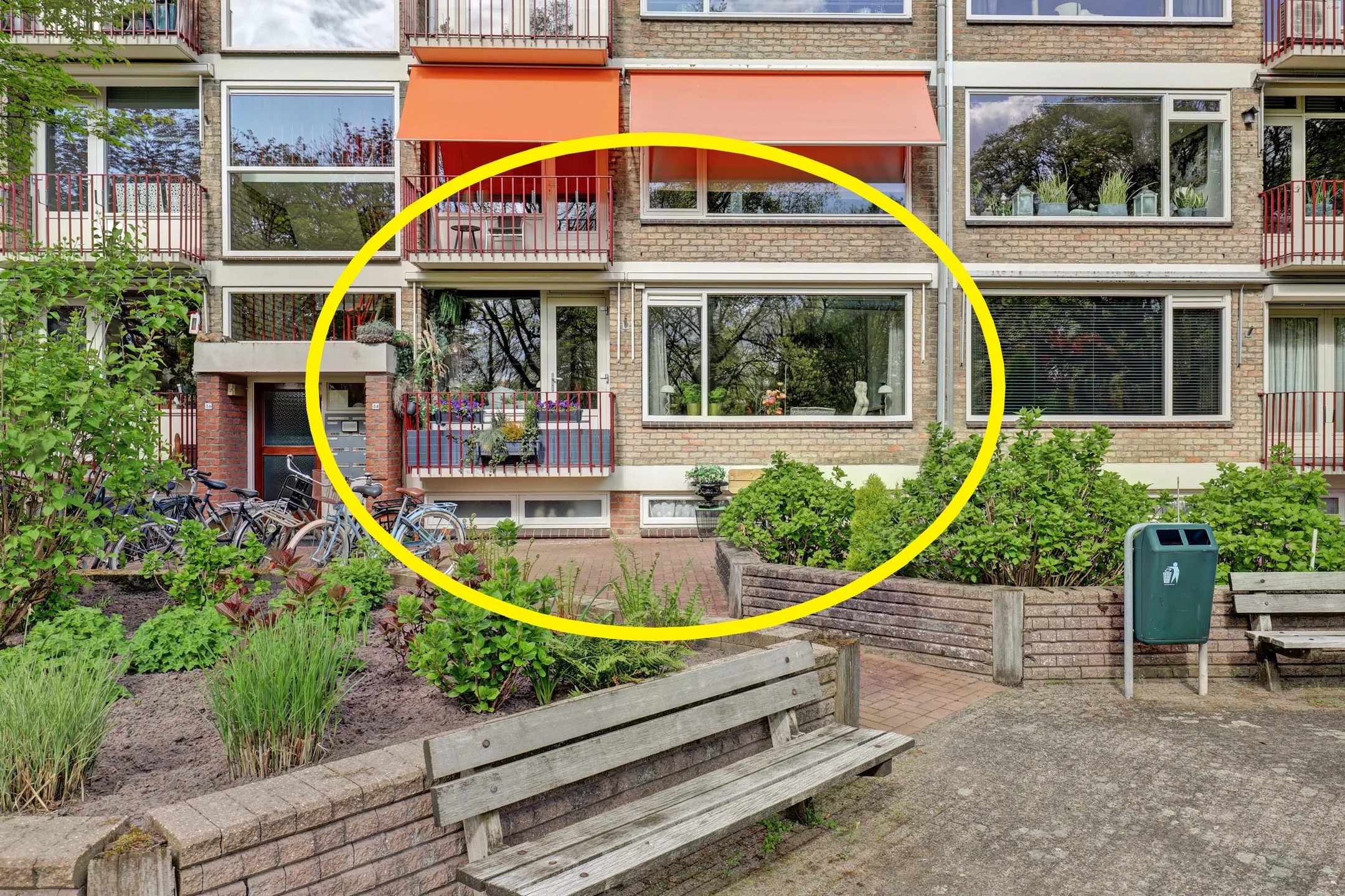 Portiekflat Stadswal 34 a in Huissen