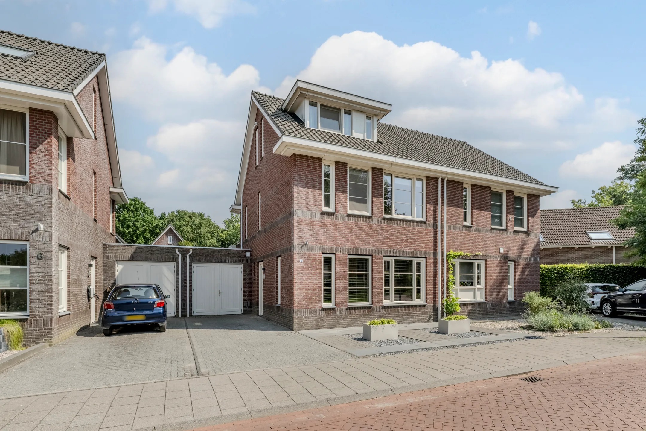 2-onder-1-kapwoning Vogelvlucht 4 in Gilze