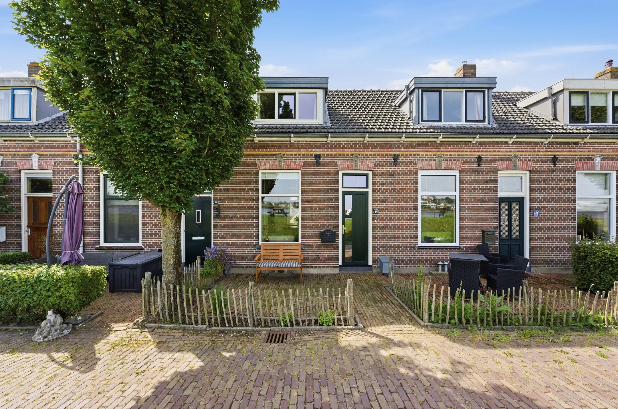 Tussenwoning (dijkwoning) Lekkade 49 in Kinderdijk
