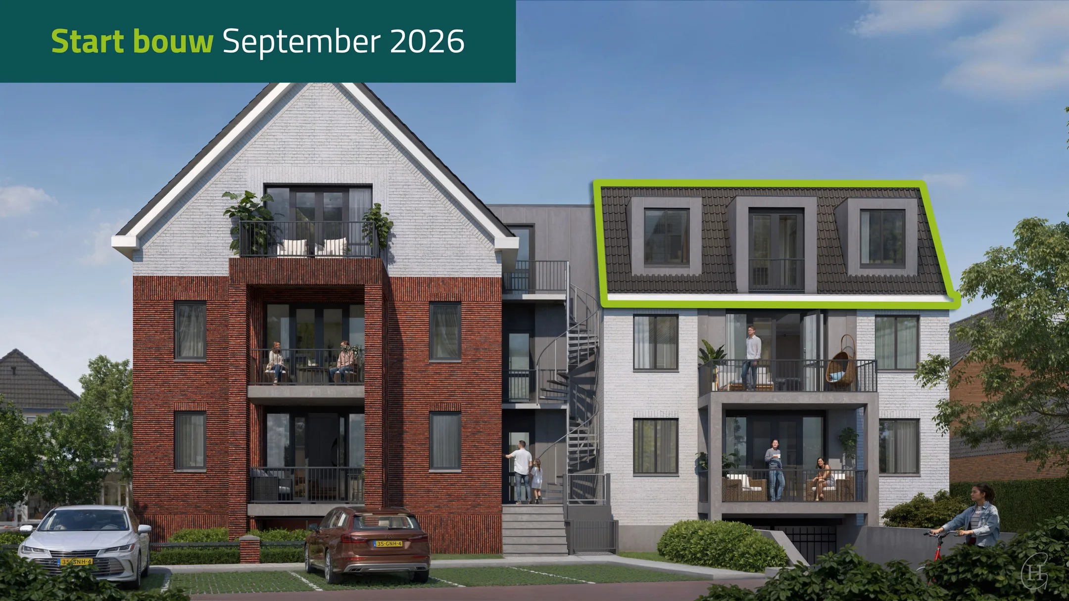Portiekflat Dorpstraat 58 m in Gendt