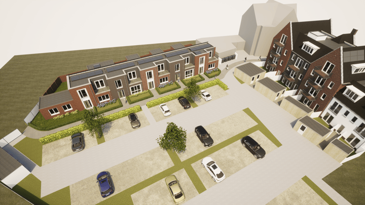 Bungalow, geschakelde woning H. Hartplein 1 Veghel