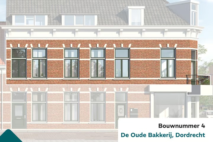 Portiekflat Generaal van der Heijdenstraat 38 in Dordrecht