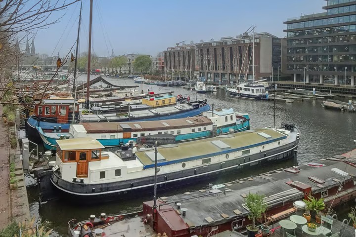 Vrijstaande woning (waterwoning) Westerdok 73 Amsterdam