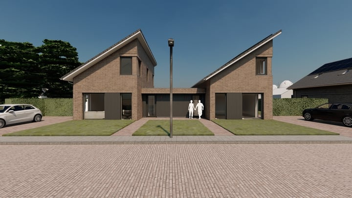 Eengezinswoning, 2-onder-1-kapwoning De Buning 3 in Burum