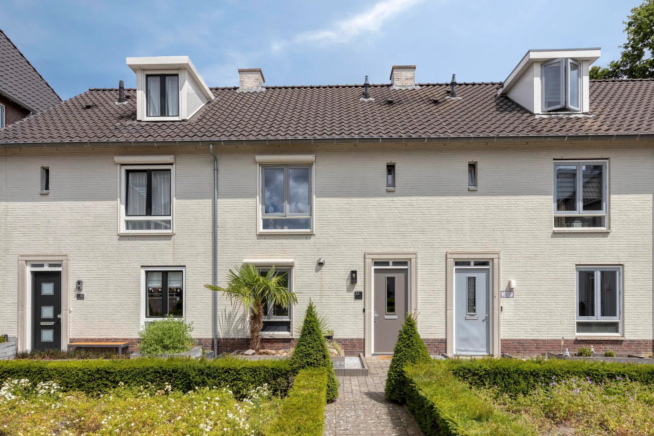 Tussenwoning (hofjeswoning) Meulenblock 22 in Hoogerheide