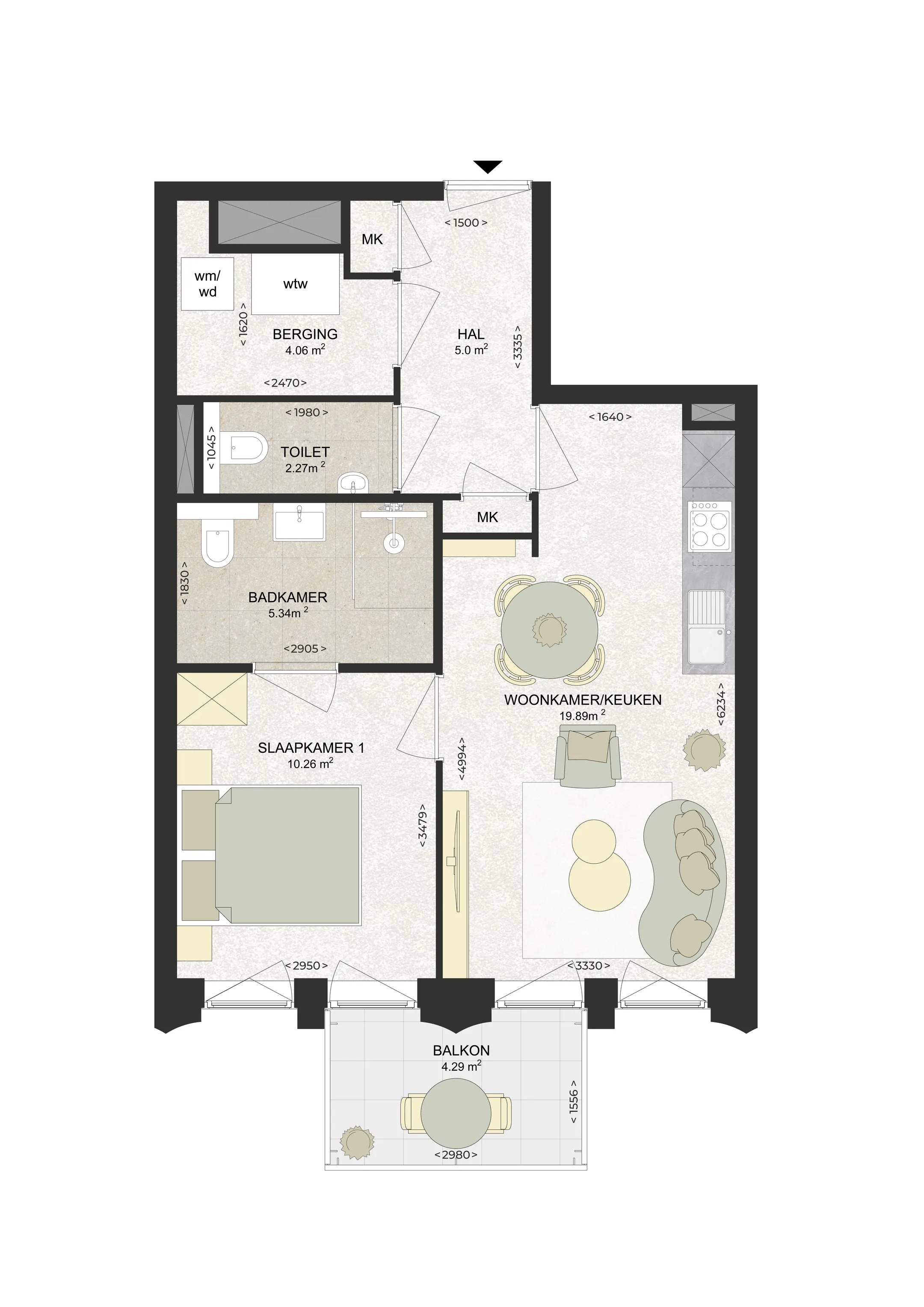 Portiekflat Kennedylaan 302 Haarlem