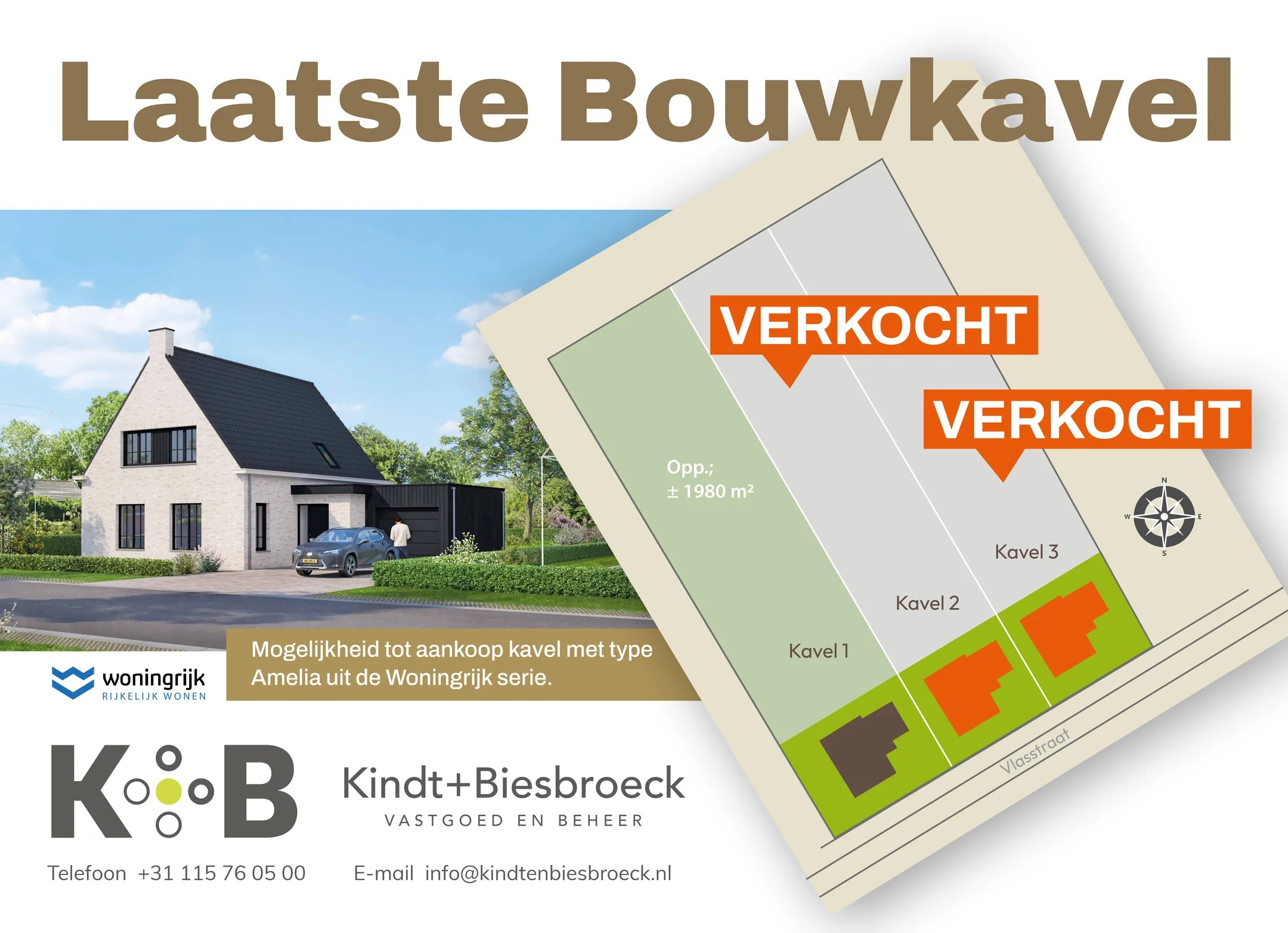 Bouwgrond Vlasstraat 18 Heikant